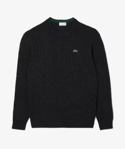 Lacoste Pullover>Rundhals Mit Zopf-Detail Grau El6