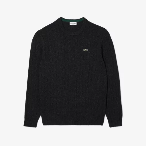 Lacoste Pullover>Rundhals Mit Zopf-Detail Grau El6