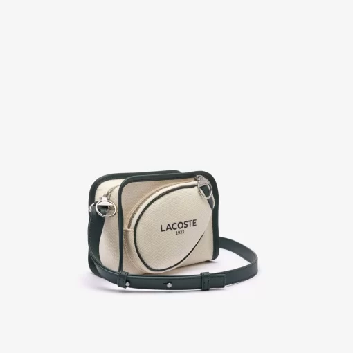 Lacoste Crossbody Taschen>Schultertasche Aus Textil Im Tennis-Style Farine Sinople F89