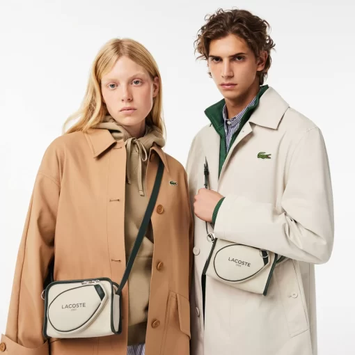 Lacoste Crossbody Taschen>Schultertasche Aus Textil Im Tennis-Style Farine Sinople F89