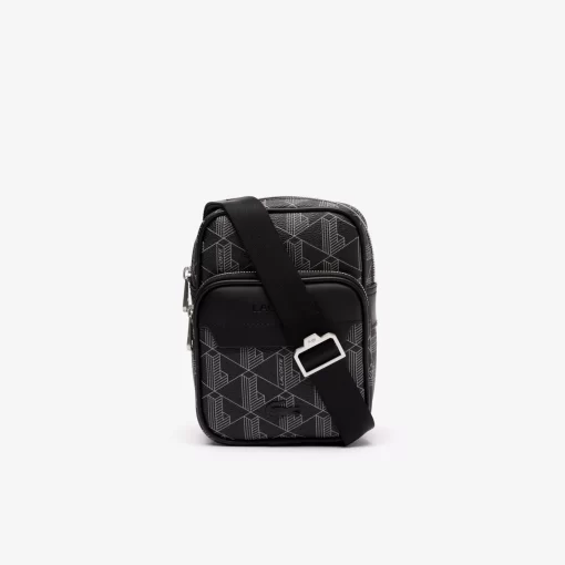 Lacoste Umhangetaschen & Gürteltaschen>Schultertasche The Blend Mit Monogramm Monogram Noir Gris H45