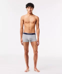 Lacoste Unterwäsche & Loungewear>Schwarze Herren Boxershorts Im 3Er-Pack Heidekraut Grau Cca