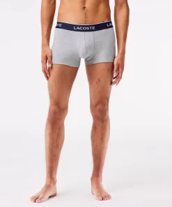 Lacoste Unterwäsche & Loungewear>Schwarze Herren Boxershorts Im 3Er-Pack Heidekraut Grau Cca