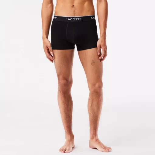 Lacoste Unterwäsche & Loungewear>Schwarze Herren Boxershorts Im 3Er-Pack Schwarz 031