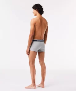 Lacoste Unterwäsche & Loungewear>Schwarze Herren Boxershorts Im 3Er-Pack Heidekraut Grau Cca