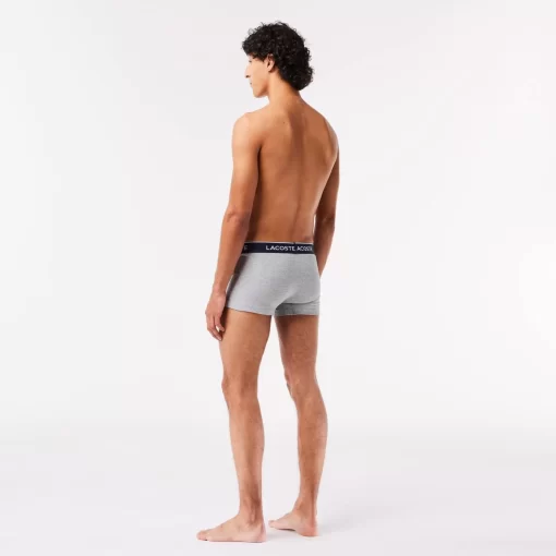 Lacoste Unterwäsche & Loungewear>Schwarze Herren Boxershorts Im 3Er-Pack Heidekraut Grau Cca