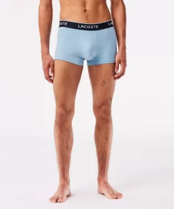 Lacoste Unterwäsche & Loungewear>Schwarze Herren Boxershorts Im 3Er-Pack Blau / Heidekraut Grau F7K