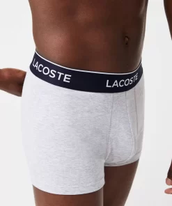 Lacoste Unterwäsche & Loungewear>Schwarze Herren Boxershorts Im 3Er-Pack Heidekraut Grau Cca