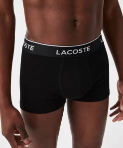 Lacoste Unterwäsche & Loungewear>Schwarze Herren Boxershorts Im 3Er-Pack Schwarz 031