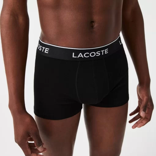 Lacoste Unterwäsche & Loungewear>Schwarze Herren Boxershorts Im 3Er-Pack Schwarz 031