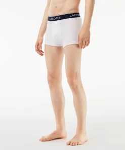 Lacoste Unterwäsche & Loungewear>Schwarze Herren Boxershorts Im 3Er-Pack Blau / Weis / Navy Blau Piy