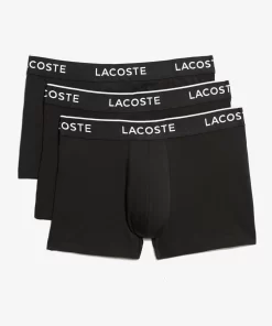 Lacoste Unterwäsche & Loungewear>Schwarze Herren Boxershorts Im 3Er-Pack Schwarz 031