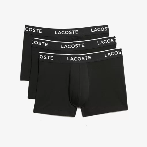 Lacoste Unterwäsche & Loungewear>Schwarze Herren Boxershorts Im 3Er-Pack Schwarz 031