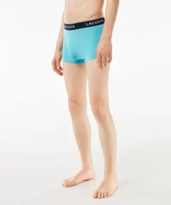 Lacoste Unterwäsche & Loungewear>Schwarze Herren Boxershorts Im 3Er-Pack Blau / Weis / Navy Blau Piy