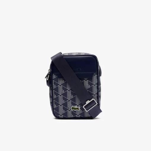 Lacoste Umhangetaschen & Gürteltaschen>Senkrechte Tasche Mit Schlusselanhanger The Blend Mono Marine 166 Laponie M83