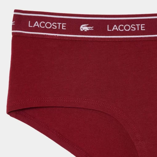 Lacoste Unterwäsche & Loungewear>Shorty Mit Logo Burgunder P41