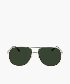 Lacoste Sonnenbrillen>Signature 101 Sonnenbrille Aus Metall Gold 714