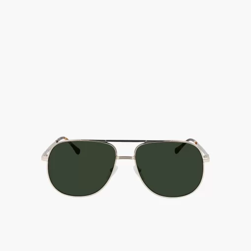 Lacoste Sonnenbrillen>Signature 101 Sonnenbrille Aus Metall Gold 714