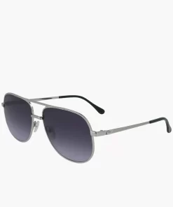 Lacoste Sonnenbrillen>Signature 101 Sonnenbrille Aus Metall Silver 028