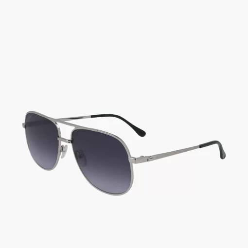 Lacoste Sonnenbrillen>Signature 101 Sonnenbrille Aus Metall Silver 028