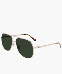 Lacoste Sonnenbrillen>Signature 101 Sonnenbrille Aus Metall Gold 714