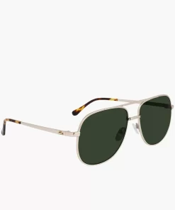 Lacoste Sonnenbrillen>Signature 101 Sonnenbrille Aus Metall Gold 714