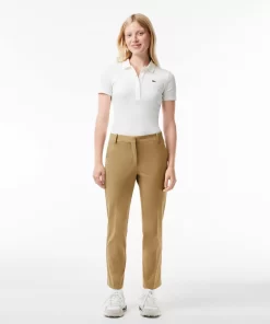 Lacoste Hosen & Shorts>Slim Fit Damen Chinos Aus Stretch-Baumwolle Beige Cb8