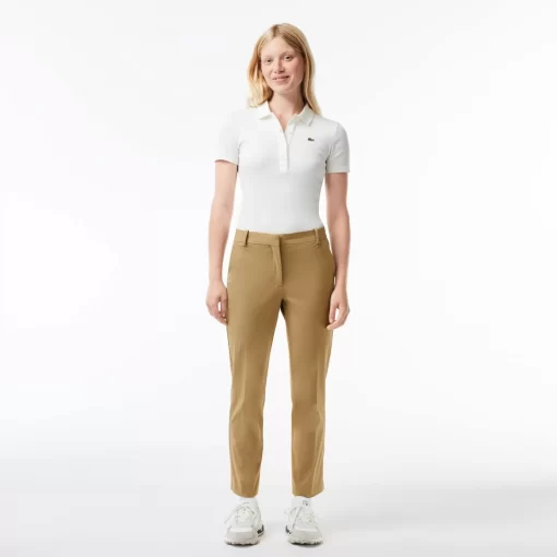 Lacoste Hosen & Shorts>Slim Fit Damen Chinos Aus Stretch-Baumwolle Beige Cb8