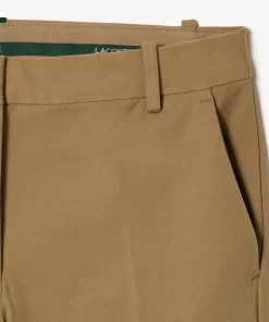 Lacoste Hosen & Shorts>Slim Fit Damen Chinos Aus Stretch-Baumwolle Beige Cb8