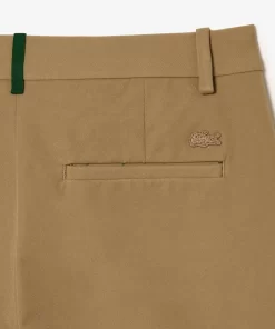 Lacoste Hosen & Shorts>Slim Fit Damen Chinos Aus Stretch-Baumwolle Beige Cb8