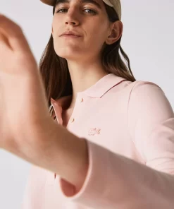 Lacoste Poloshirts>Slim Fit Damen Poloshirt In Stretch-Pique Hellrosa Ady