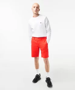 Lacoste Hosen & Shorts>Slim Fit Herren-Bermudas Aus Baumwolle Mit Stretch Orange 02K