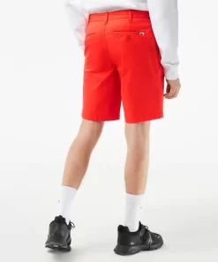 Lacoste Hosen & Shorts>Slim Fit Herren-Bermudas Aus Baumwolle Mit Stretch Orange 02K