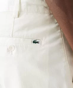 Lacoste Hosen & Shorts>Slim Fit Herren-Bermudas Aus Baumwolle Mit Stretch Weis 70V