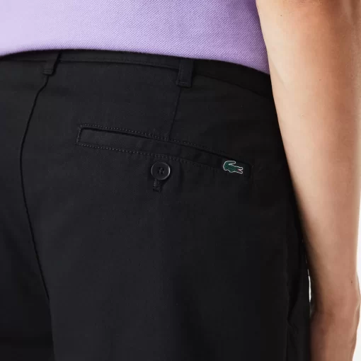 Lacoste Hosen & Shorts>Slim Fit Herren-Bermudas Aus Baumwolle Mit Stretch Schwarz 031