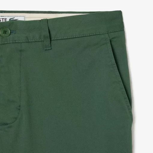 Lacoste Hosen & Shorts>Slim Fit Herren-Bermudas Aus Baumwolle Mit Stretch Dunkelgrun Smi