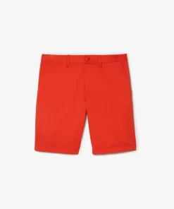 Lacoste Hosen & Shorts>Slim Fit Herren-Bermudas Aus Baumwolle Mit Stretch Orange 02K