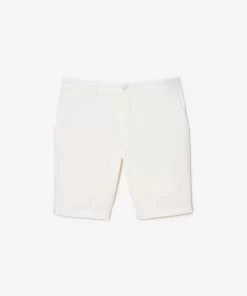 Lacoste Hosen & Shorts>Slim Fit Herren-Bermudas Aus Baumwolle Mit Stretch Weis 70V