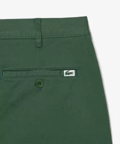 Lacoste Hosen & Shorts>Slim Fit Herren-Bermudas Aus Baumwolle Mit Stretch Dunkelgrun Smi