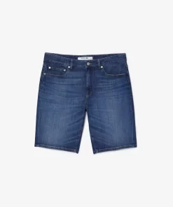 Lacoste Hosen & Shorts>Slim Fit Herren-Bermudas Aus Baumwolle Mit Stretch Blau Mk9