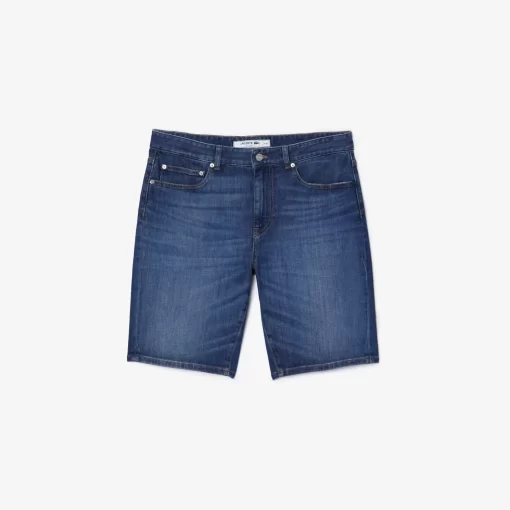 Lacoste Hosen & Shorts>Slim Fit Herren-Bermudas Aus Baumwolle Mit Stretch Blau Mk9