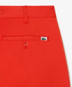 Lacoste Hosen & Shorts>Slim Fit Herren-Bermudas Aus Baumwolle Mit Stretch Orange 02K