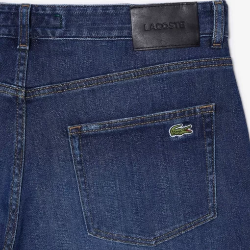 Lacoste Hosen & Shorts>Slim Fit Herren-Bermudas Aus Baumwolle Mit Stretch Blau Mk9