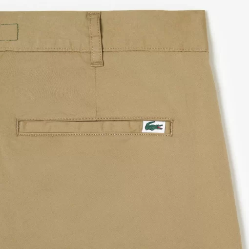 Lacoste Hosen & Shorts>Slim Fit Herren-Chinohose Mit Baumwolle Und Stretch Beige Cb8