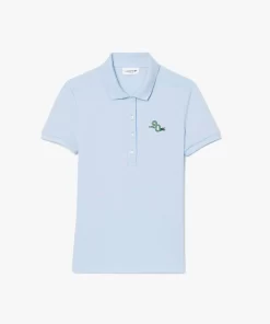 Lacoste Poloshirts>Slim Fit Le Club Creative Challenge Poloshirt Hellblau T01