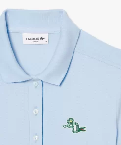 Lacoste Poloshirts>Slim Fit Le Club Creative Challenge Poloshirt Hellblau T01