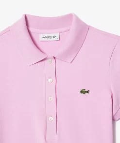 Lacoste Poloshirts>Slim Fit Poloshirt Aus Baumwolljersey Rosa Ixv