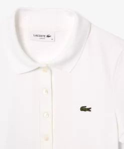 Lacoste Poloshirts>Slim Fit Poloshirt Aus Baumwolljersey Weis 001