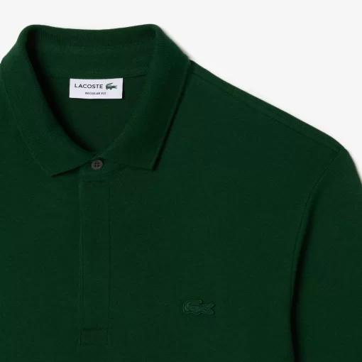 Lacoste Poloshirts>Smart Paris Langarm-Poloshirt Aus Baumwoll-Pique Grun 132