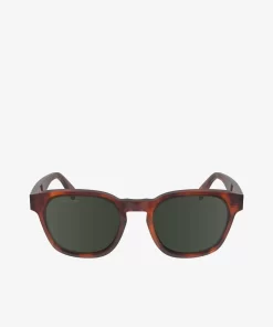 Lacoste Sonnenbrillen>Sonnenbrille Ribbon Mit Ovalem Acetatrahmen Tortoise 218